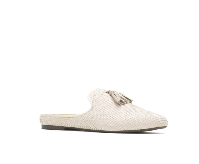 Women Sadie Tassel Mule Eggnog Cobra Leather Flats and SlipOns Hush Puppies Women Sadie Tassel Mule Eggnog Cobra Leather Flats and SlipOns Hush Puppies