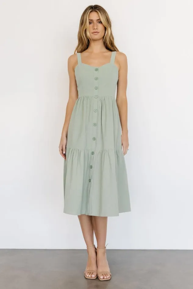 Women Sammy Tank Midi Dress Sage Baltic Born Midi Dresses