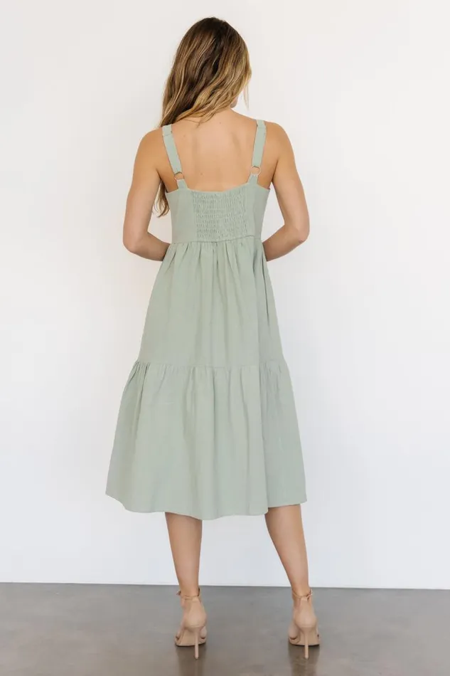 Women Sammy Tank Midi Dress Sage Baltic Born Midi Dresses