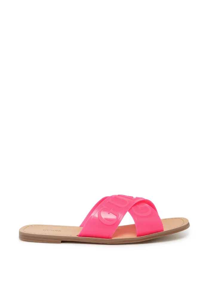 Women Sandals GUESS Pink Gesabel Logo Slides