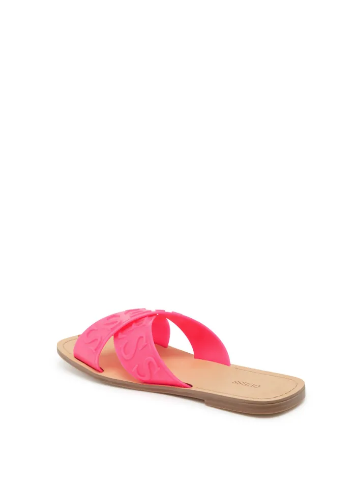 Women Sandals GUESS Pink Gesabel Logo Slides