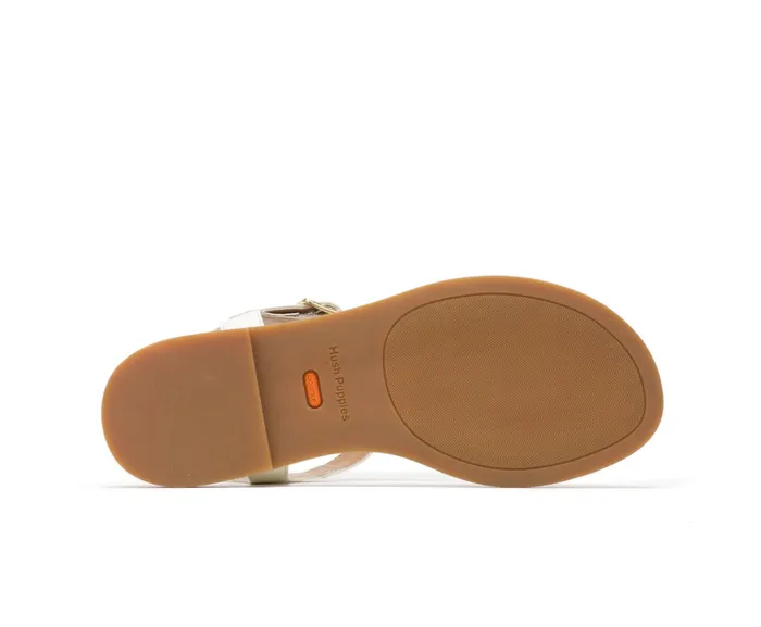 Women Sandals Hush Puppies Lexi Toepost Ivory Leather
