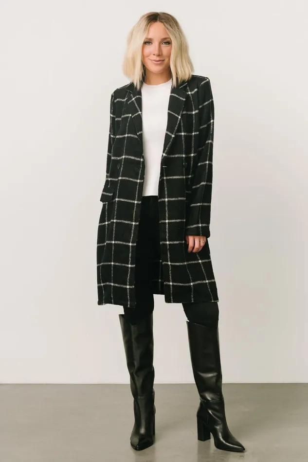 Women Sanders Trench Jacket Black Baltic Born Outerwear