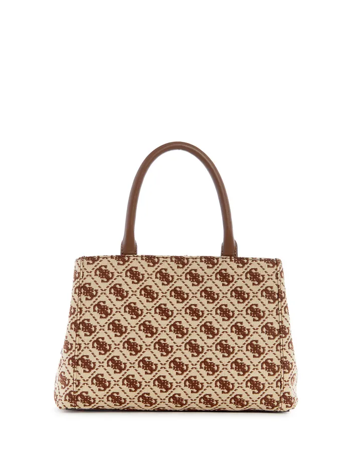 Women Satchel GUESS Brown Logo Izzy Small Girlfriend Satchel Bag Women Satchel GUESS Brown Logo Izzy Small Girlfriend Satchel Bag
