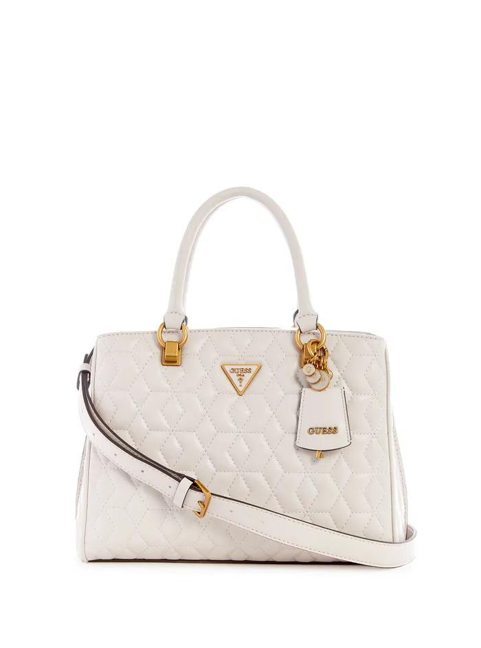 Women Satchel GUESS Stone Elenia Girlfriend Satchel Bag