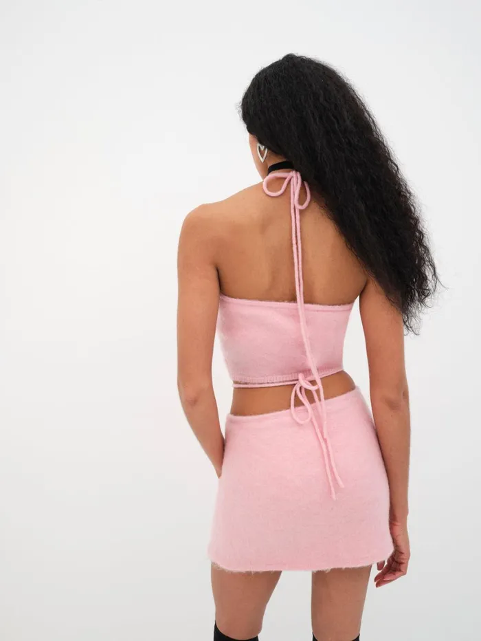 Women Savannah Skirt Pink For Love and Lemons Knitwear Women Savannah Skirt Pink For Love and Lemons Knitwear