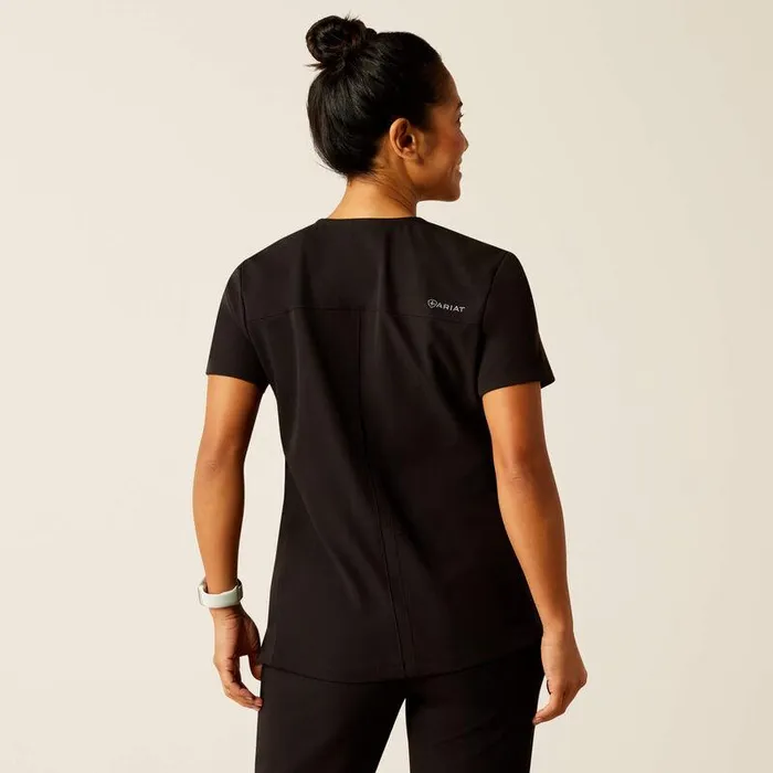 Women Scrubs Ariat Clara 6 Pocket Scrub Top Black Women Scrubs Ariat Clara 6 Pocket Scrub Top Black
