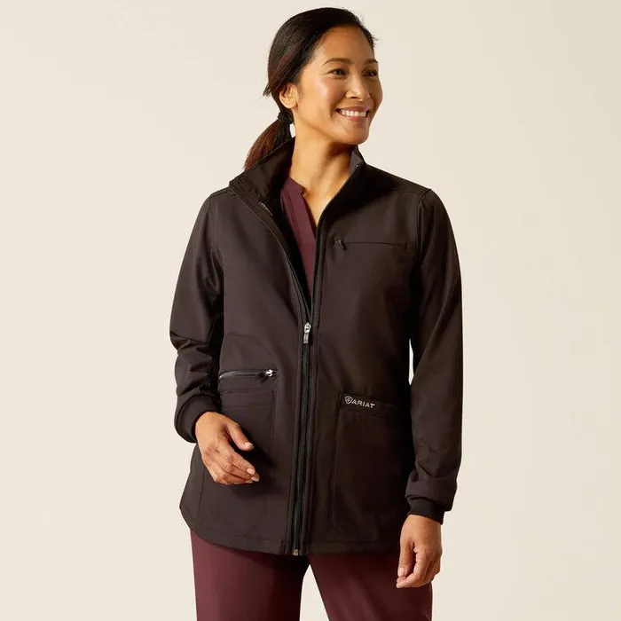 Women Scrubs Ariat Rosalyn Utility Scrub Jacket Black