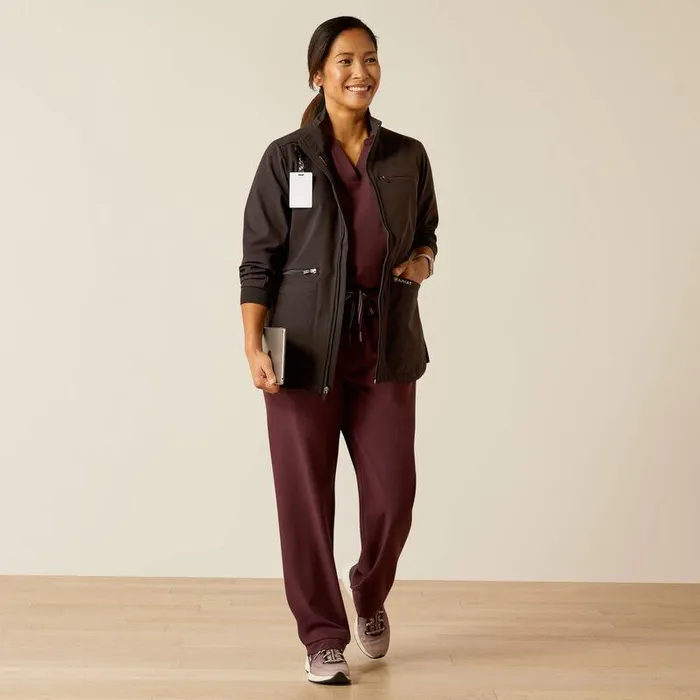 Women Scrubs Ariat Rosalyn Utility Scrub Jacket Black