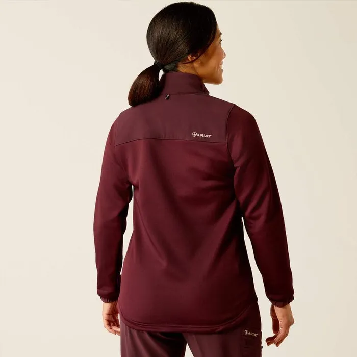 Women Scrubs Ariat Sina Fleece Scrub Jacket Winetasting Women Scrubs Ariat Sina Fleece Scrub Jacket Winetasting