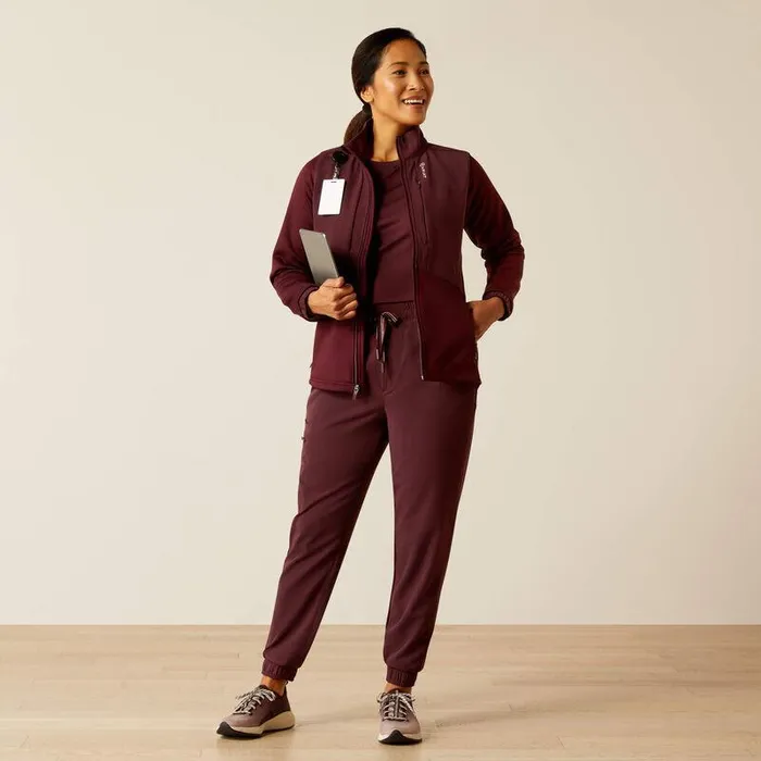 Women Scrubs Ariat Sina Fleece Scrub Jacket Winetasting Women Scrubs Ariat Sina Fleece Scrub Jacket Winetasting