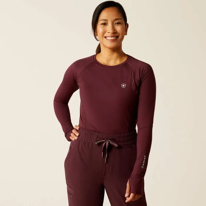Women Scrubs Ariat VentTEK Underscrub Baselayer Winetasting