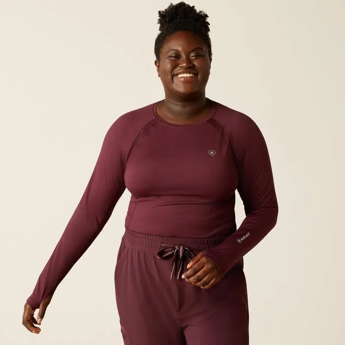 Women Scrubs Ariat VentTEK Underscrub Baselayer Winetasting Women Scrubs Ariat VentTEK Underscrub Baselayer Winetasting