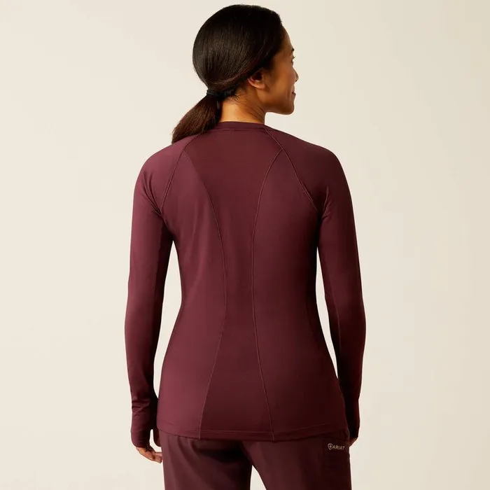 Women Scrubs Ariat VentTEK Underscrub Baselayer Winetasting Women Scrubs Ariat VentTEK Underscrub Baselayer Winetasting