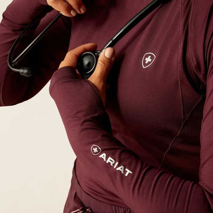 Women Scrubs Ariat VentTEK Underscrub Baselayer Winetasting Women Scrubs Ariat VentTEK Underscrub Baselayer Winetasting