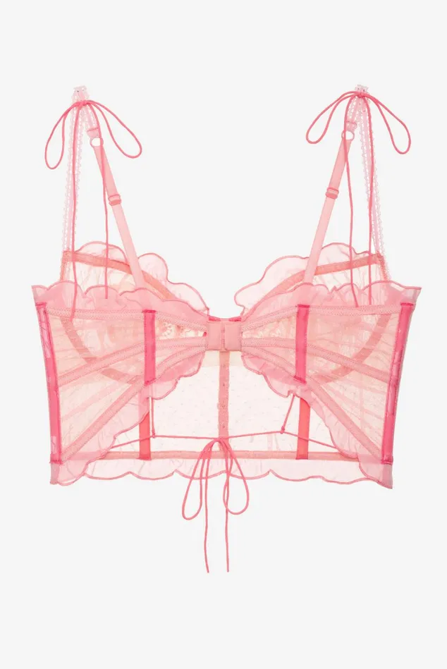 Women Seashell Bustier Pink For Love and Lemons Lingerie Women Seashell Bustier Pink For Love and Lemons Lingerie