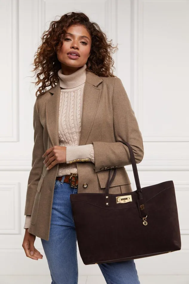 Women Seattle Roll Neck Cable Knit Oatmeal Holland Cooper Knitwear