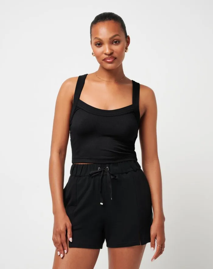 Women Shirts and Tops TravisMathew OUR LITTLE SECRET CLOUD TANK Black