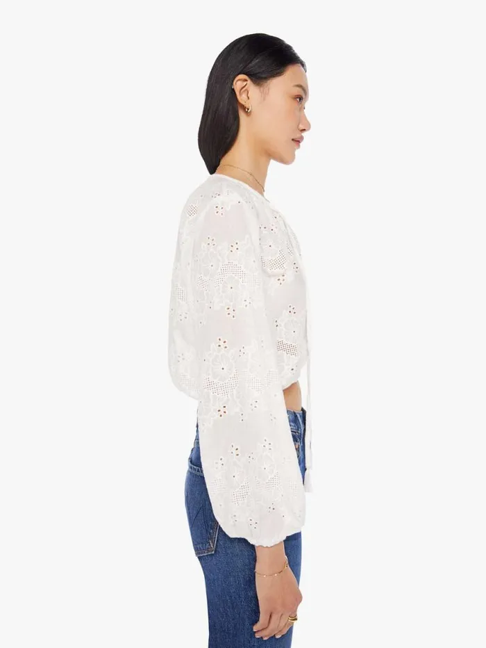 Women Shirts Mother Denim Amelia Top White