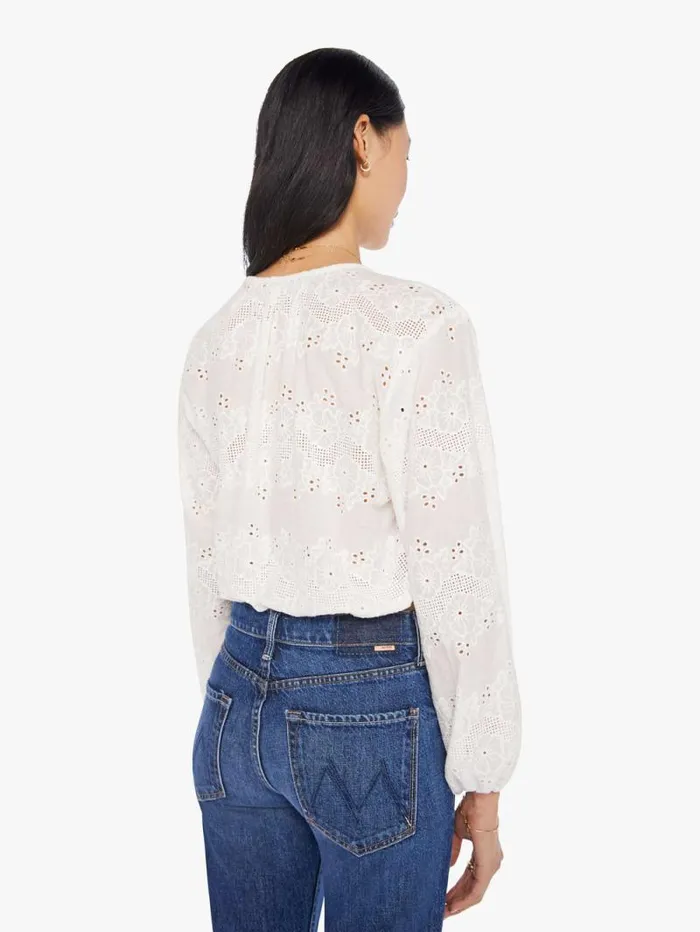 Women Shirts Mother Denim Amelia Top White