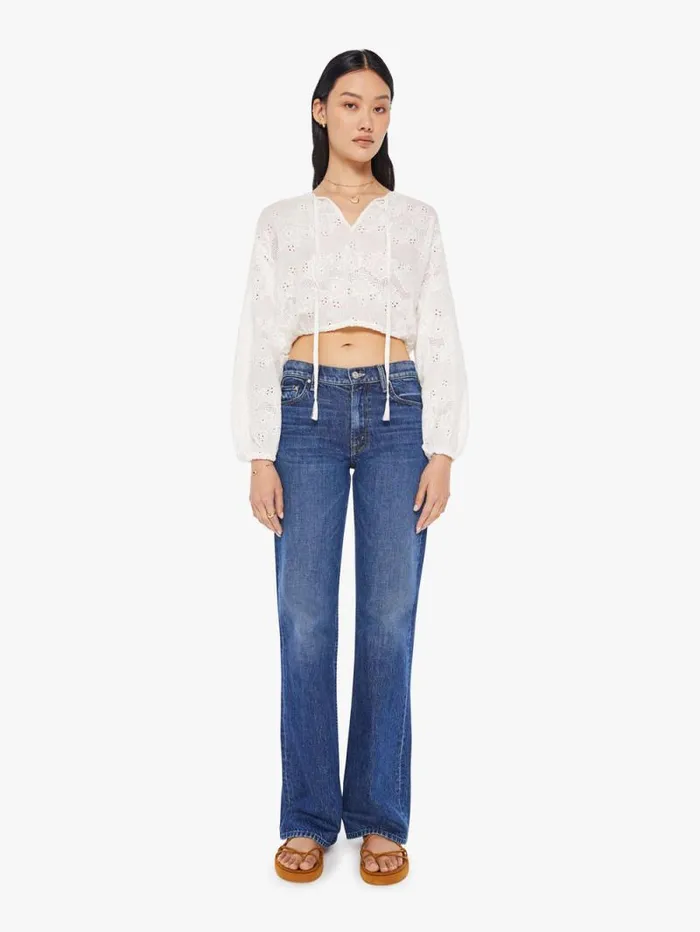 Women Shirts Mother Denim Amelia Top White