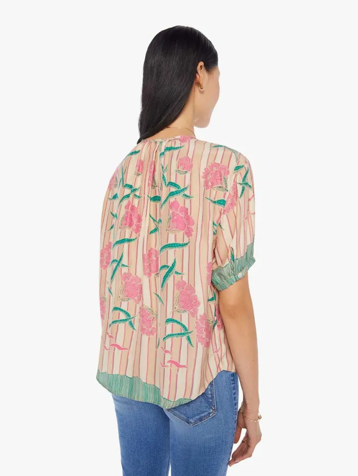 Women Shirts Mother Denim Violet Top Chamomile Rose