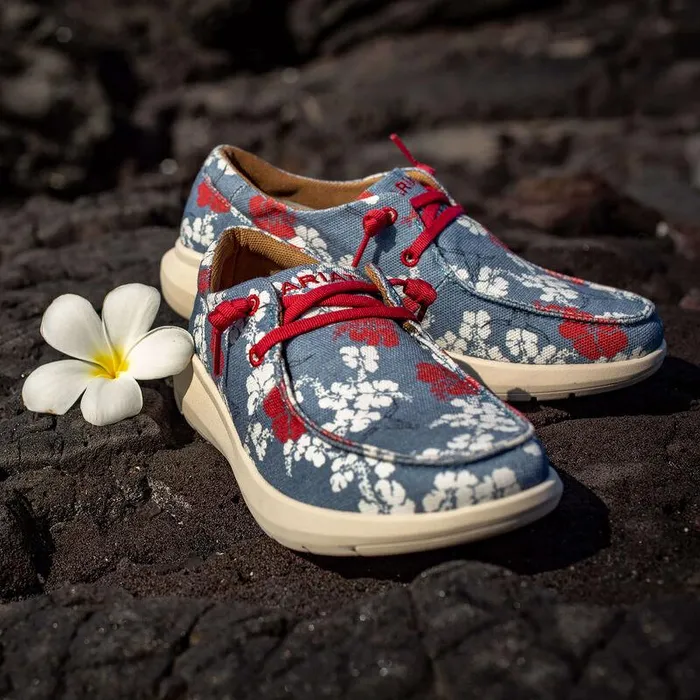 Women Shoes and Sneakers Ariat Hilo Western Aloha Red White And Blue Pareau Prin Women Shoes and Sneakers Ariat Hilo Western Aloha Red White And Blue Pareau Prin
