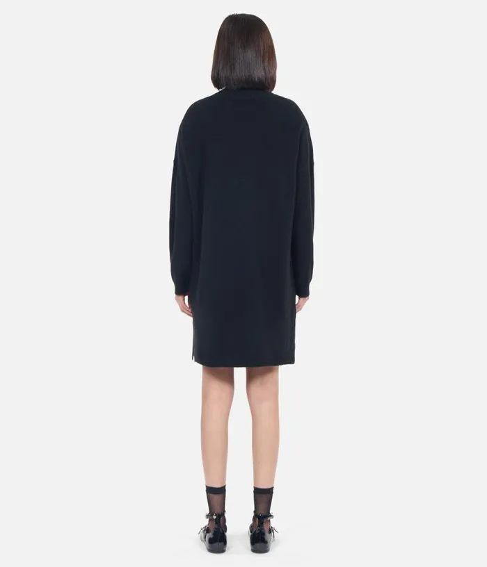 Women Short Black Cashmere Sweater Dress THE KOOPLES Dresses and Jumpsuits