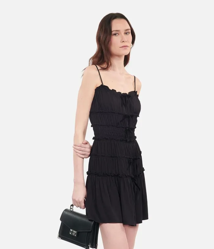 Women Short Black Dress With Bows THE KOOPLES Dresses and Jumpsuits