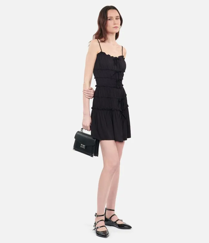 Women Short Black Dress With Bows THE KOOPLES Dresses and Jumpsuits