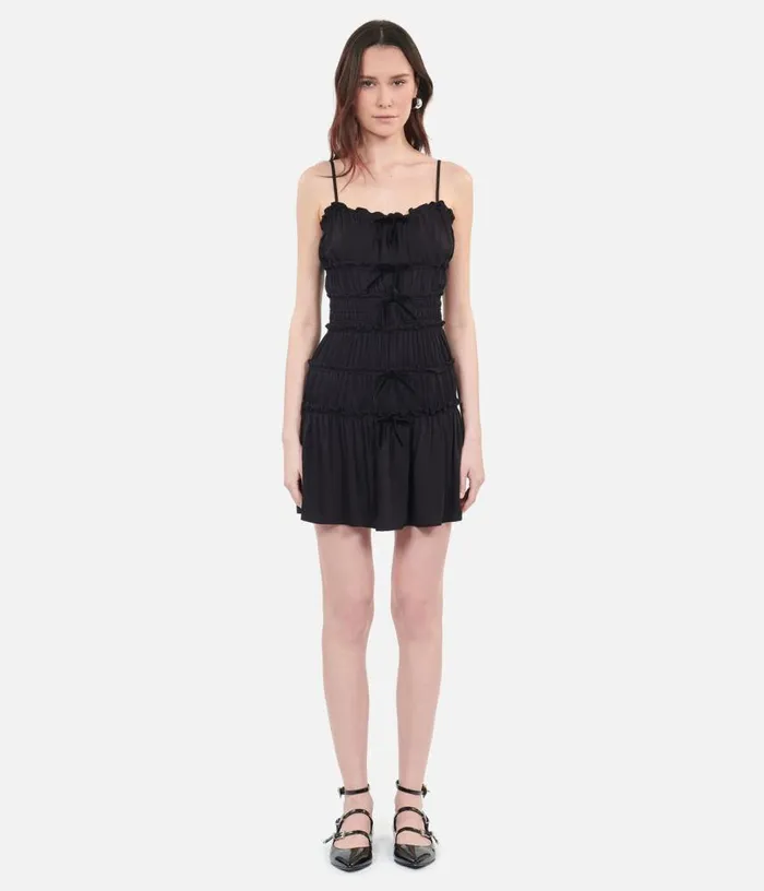 Women Short Black Dress With Bows THE KOOPLES Dresses and Jumpsuits