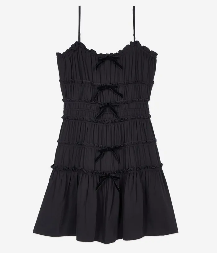 Women Short Black Dress With Bows THE KOOPLES Dresses and Jumpsuits