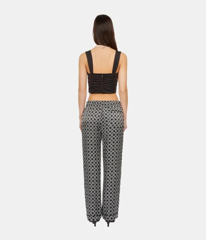 Women Short Black Top With Draping THE KOOPLES Blouses and Shirts