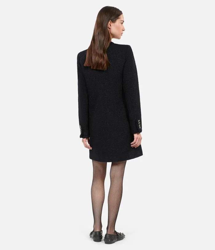 Women Short Black Tweed Dress THE KOOPLES Dresses and Jumpsuits