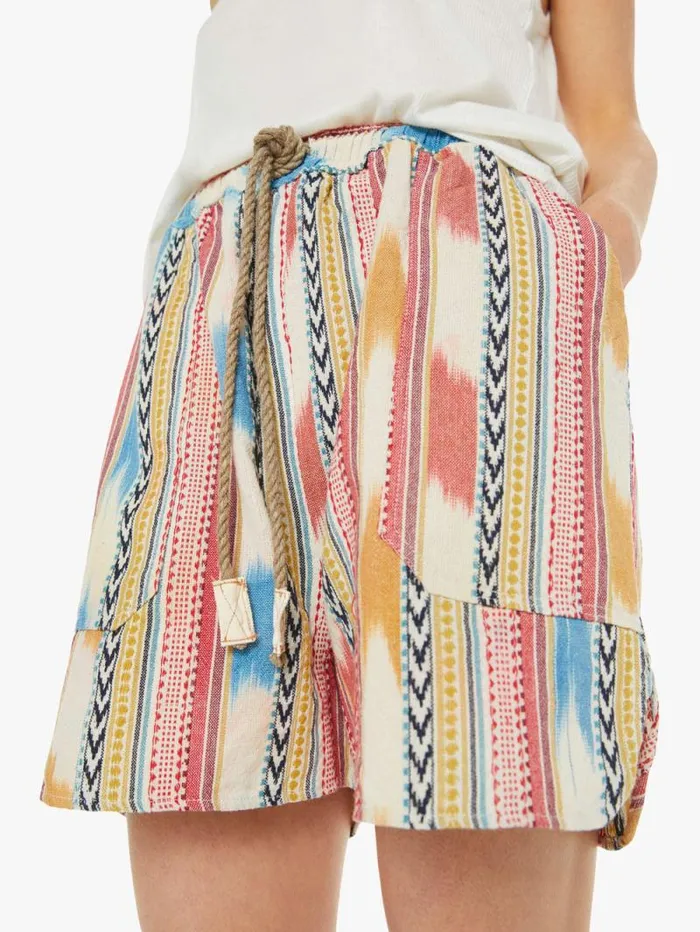 Women Shorts Mother Denim P62 Weekend Short St Tropez Ikat