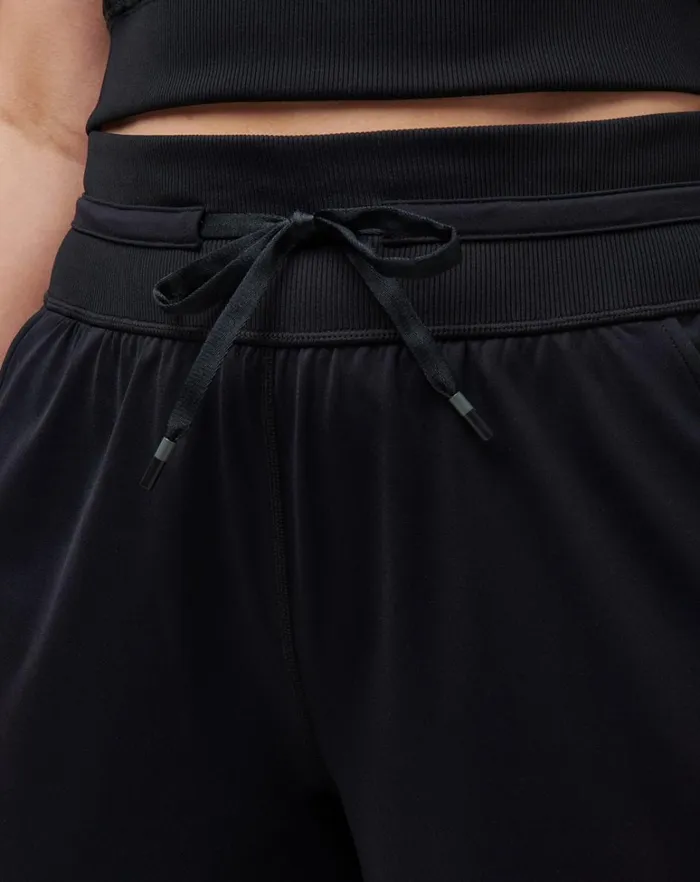 Women Shorts TravisMathew MOVEKNIT TIE SHORT Black Women Shorts TravisMathew MOVEKNIT TIE SHORT Black