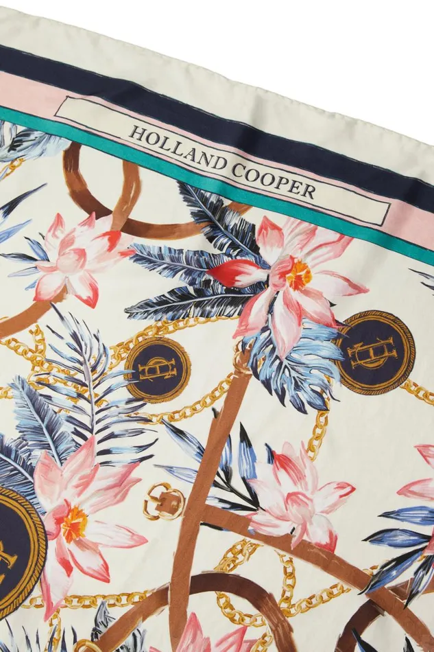Women Silk Scarf Seychelles Holland Cooper Scarves