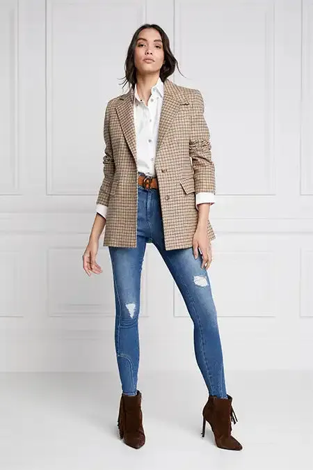 Women Single Breasted Blazer Charlton Tweed Holland Cooper Tailoring