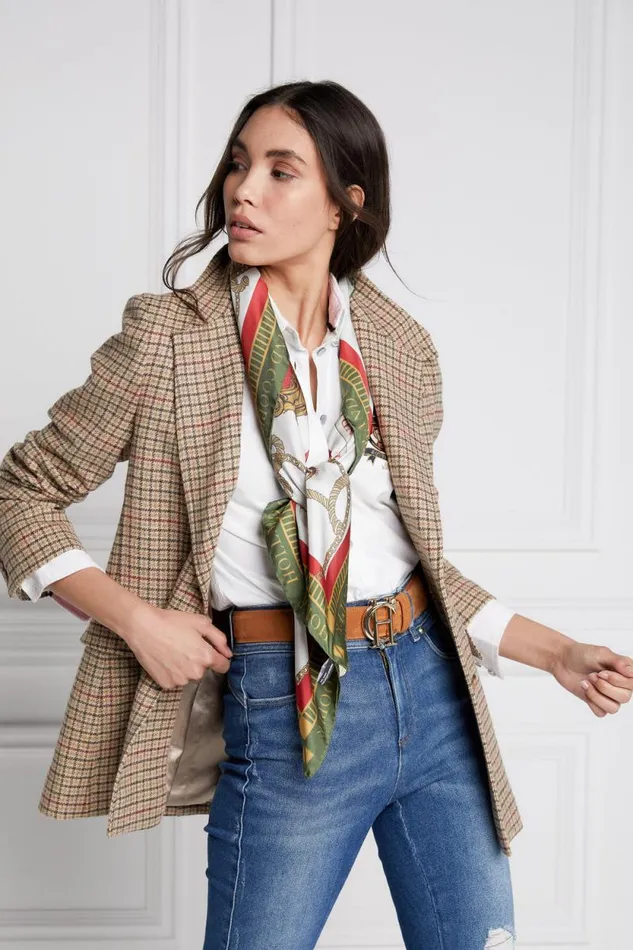 Women Single Breasted Blazer Charlton Tweed Holland Cooper Tailoring