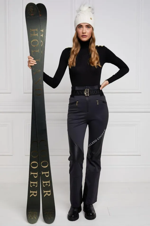 Women Ski Salopettes Black Holland Cooper Salopettes