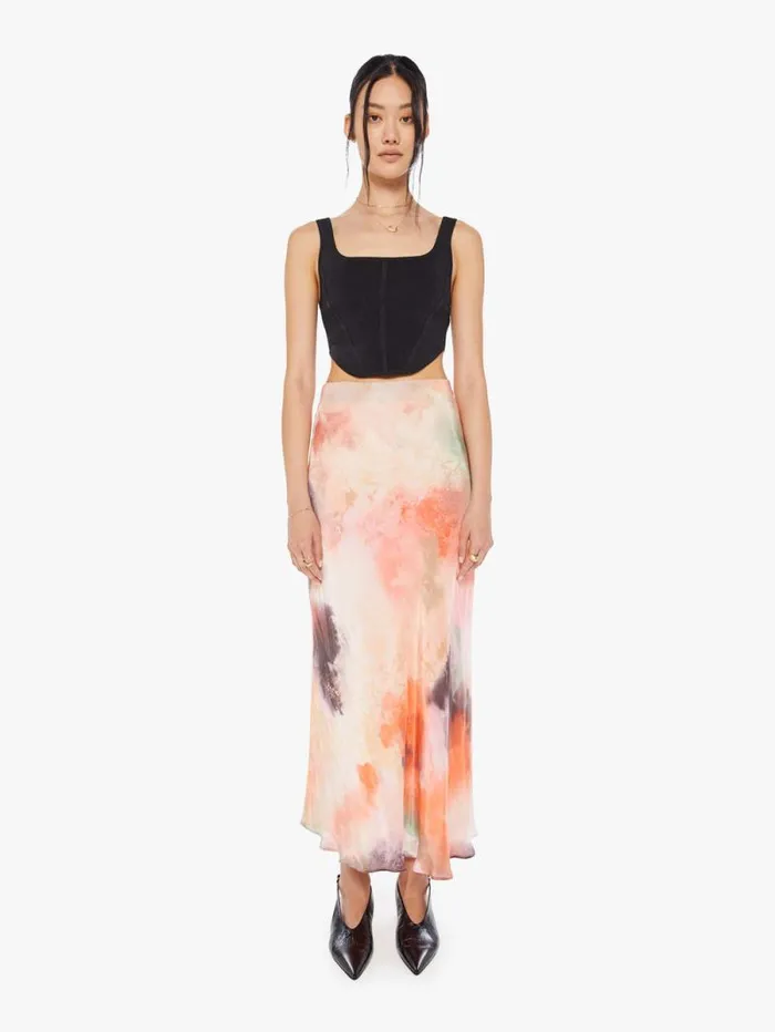 Women Skirts and Dresses Mother Denim Ellen Long Skirt Wild Rose