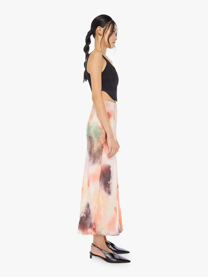 Women Skirts and Dresses Mother Denim Ellen Long Skirt Wild Rose