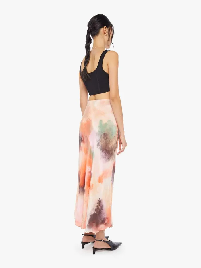 Women Skirts and Dresses Mother Denim Ellen Long Skirt Wild Rose