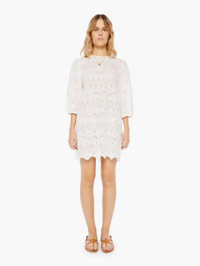 Women Skirts and Dresses Mother Denim Lisa Dress Geranium Milk