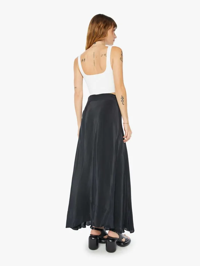Women Skirts and Dresses Mother Denim Luna Wrap Skirt Black