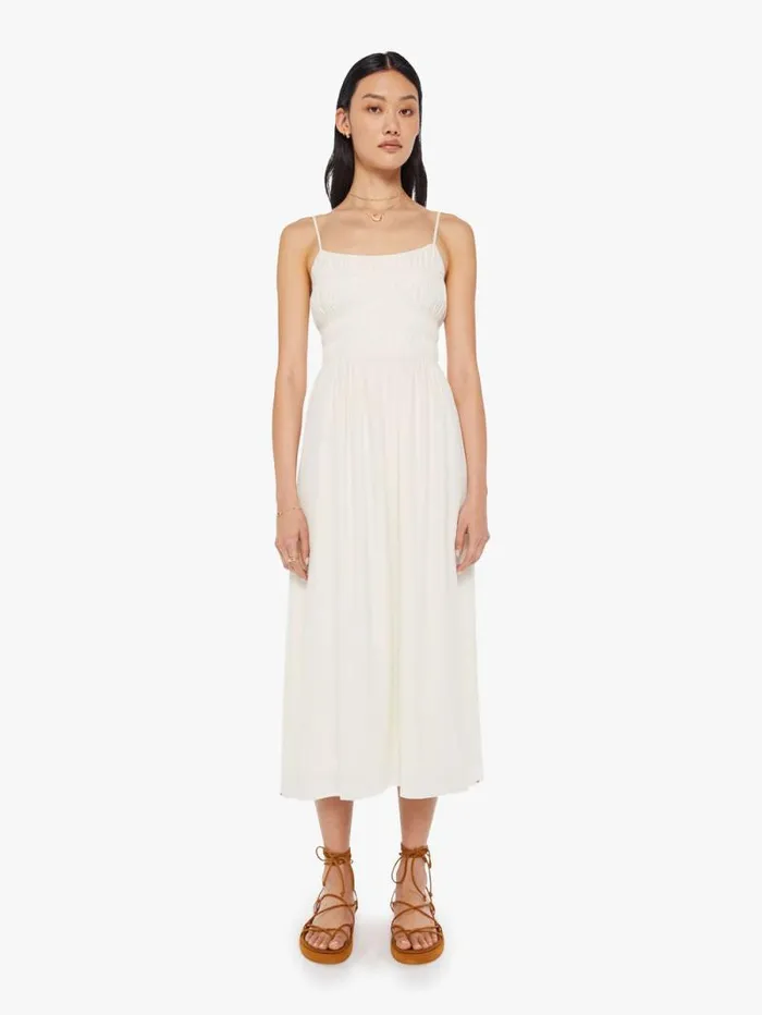 Women Skirts and Dresses Mother Denim Stylla Dress White Agate