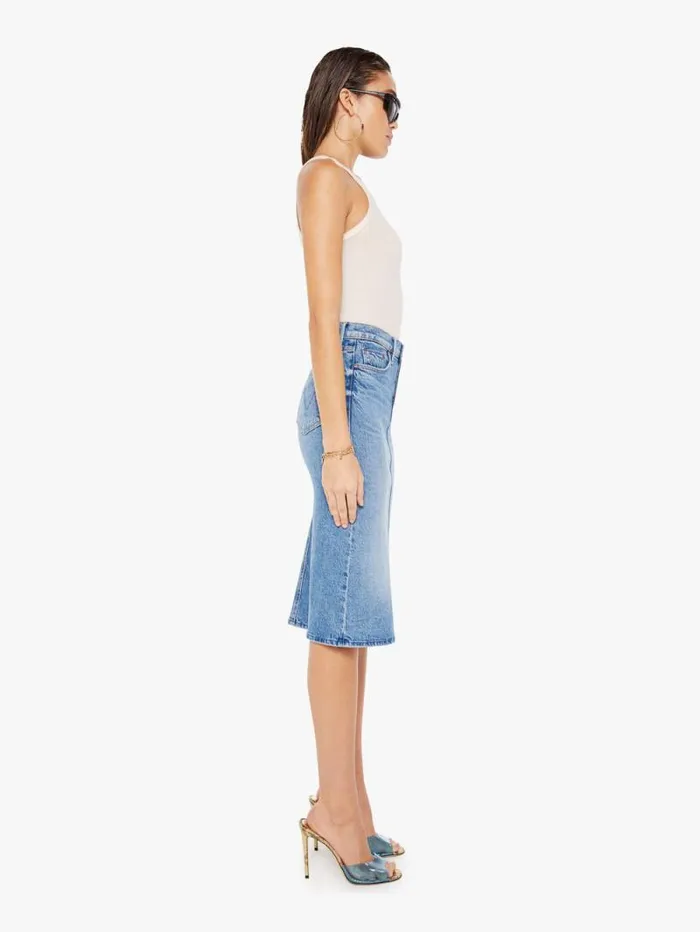 Women Skirts and Dresses Mother Denim The Vagabond Midi Skirt Blue medium