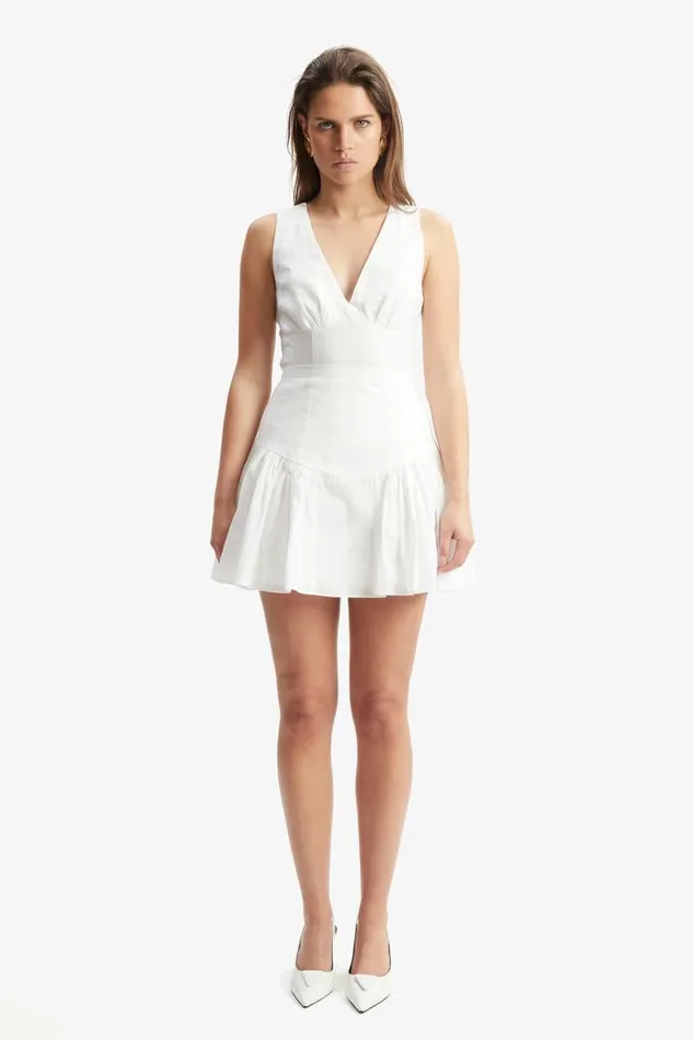 Women Skirts Bardot Amorette Cotton Mini Skirt In Orchid White Orchid White Women Skirts Bardot Amorette Cotton Mini Skirt In Orchid White Orchid White