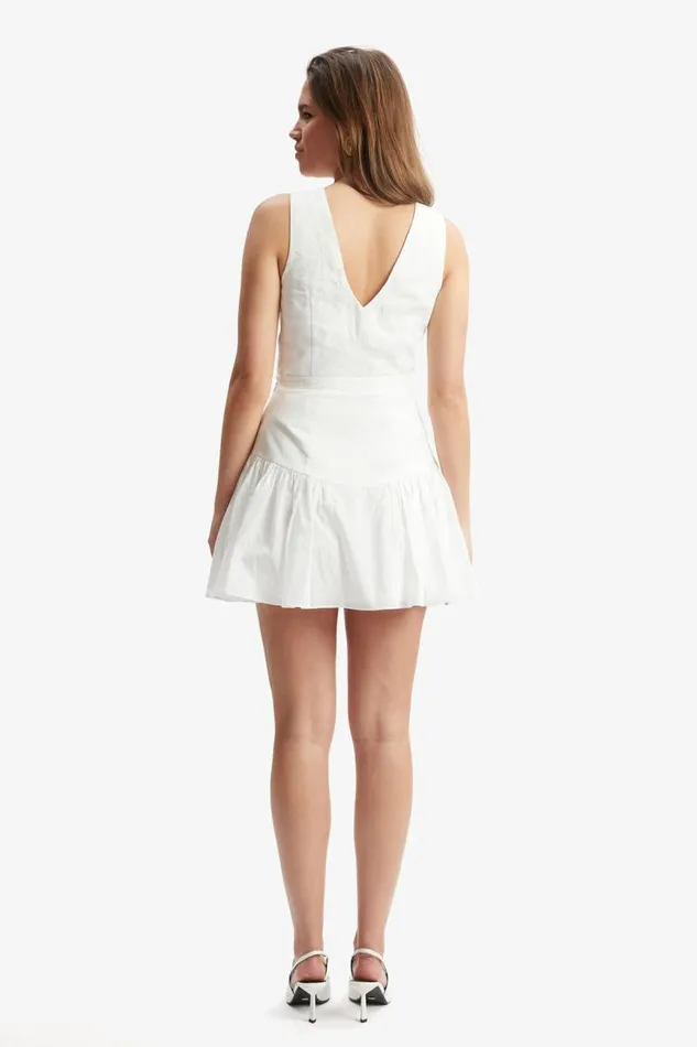 Women Skirts Bardot Amorette Cotton Mini Skirt In Orchid White Orchid White Women Skirts Bardot Amorette Cotton Mini Skirt In Orchid White Orchid White