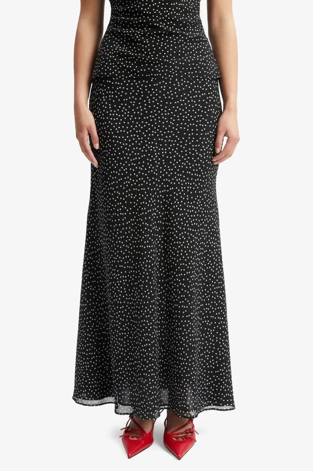 Women Skirts Bardot Monroe Maxi Skirt In Black Spot Black Spot Women Skirts Bardot Monroe Maxi Skirt In Black Spot Black Spot